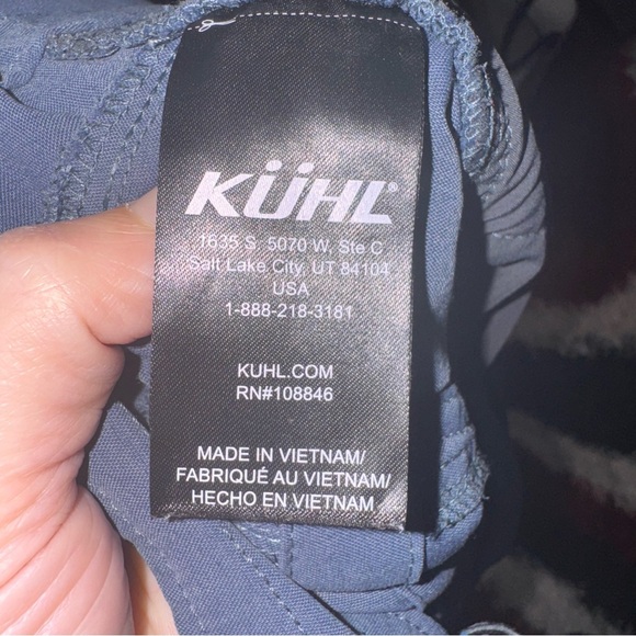 Kuhl Hiking or outdoor pants size 14 blue gray - Picture 11 of 16